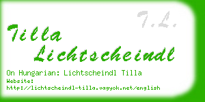 tilla lichtscheindl business card